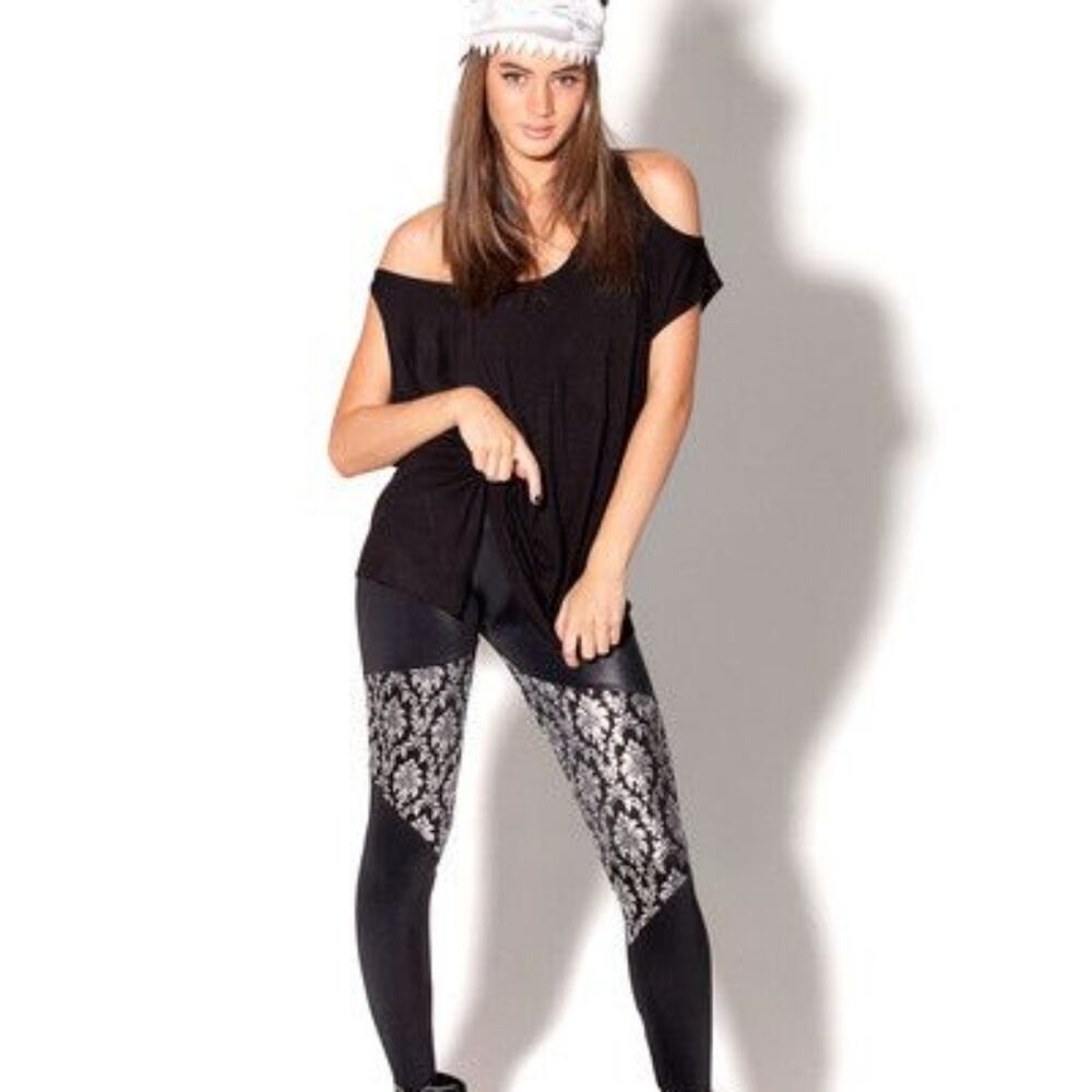 Blackmilk wallpaper spartan leggings